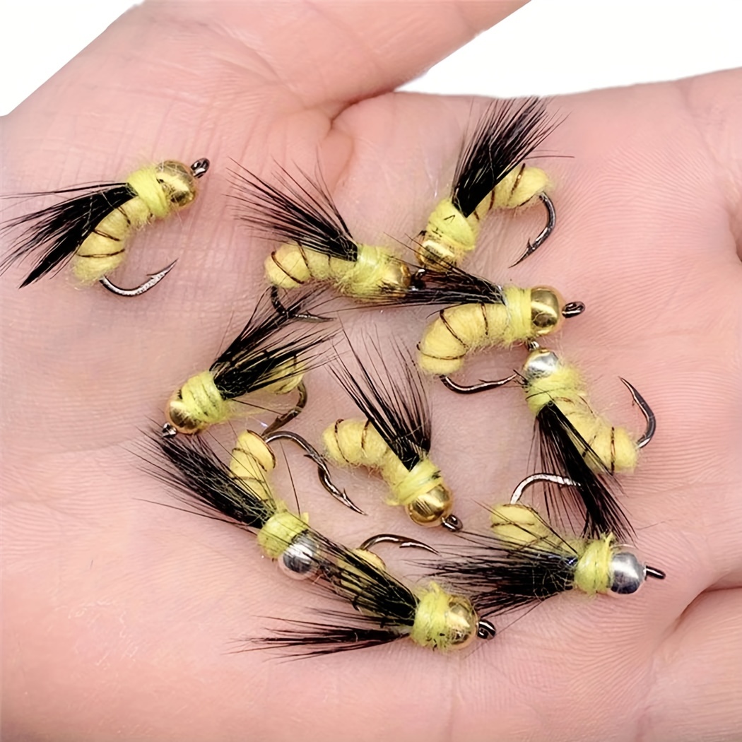 Premium Wooly Worm Fly Fishing Lures Hard Hook Bass Trout - Temu United  Kingdom