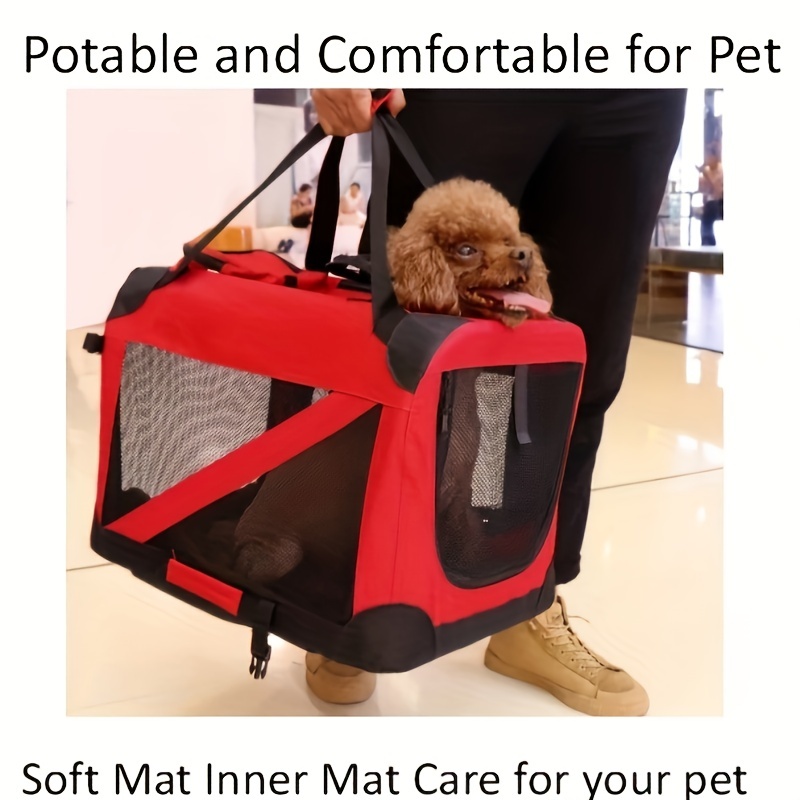 Extra Large Portable Pet Trolley Case, Detachable Dog Trolley Case, Large  Foldable Pet Bag Cat Travel Carrier Bag - Temu