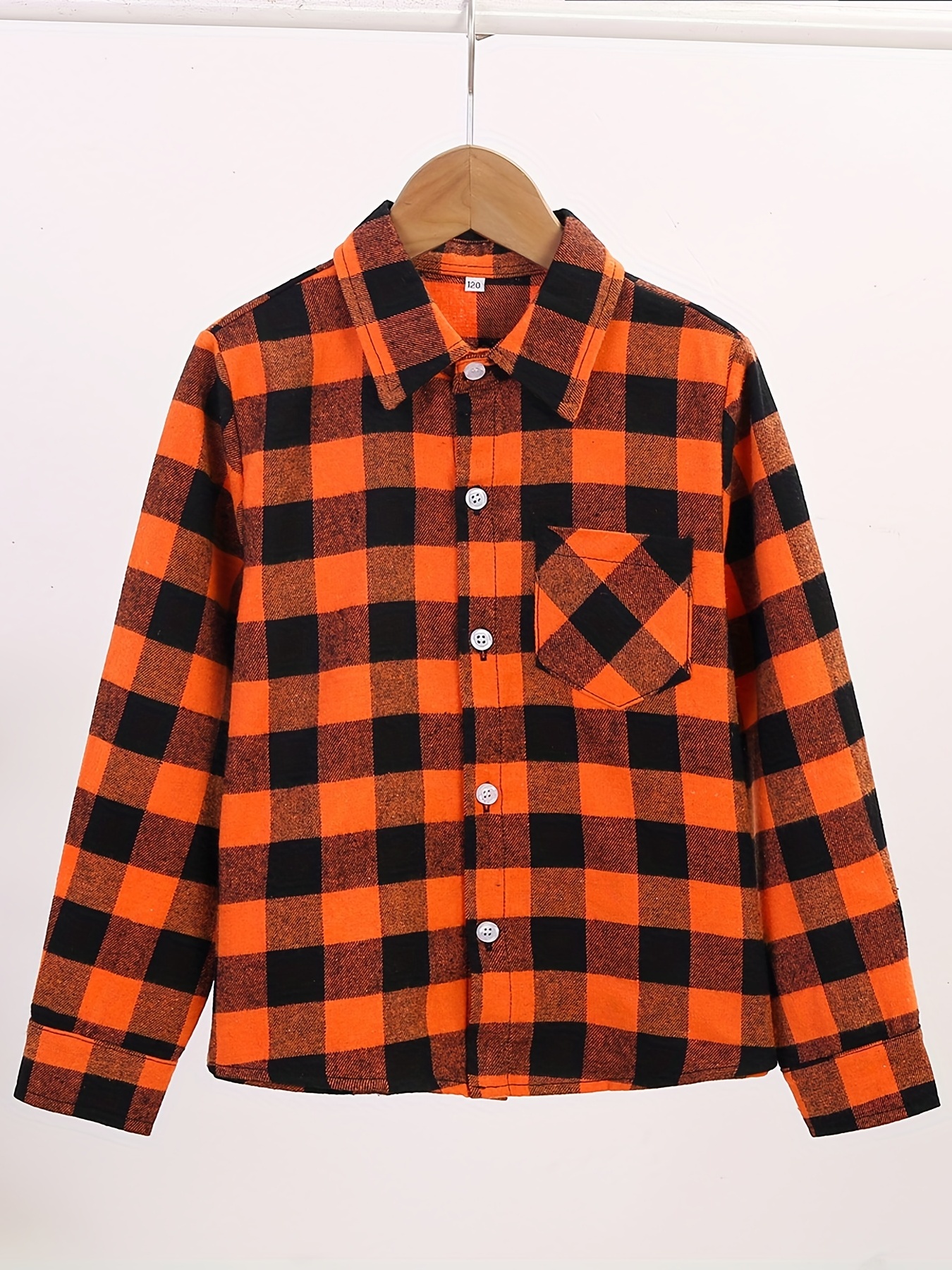 Boys Plaid Shirts Long Sleeve Tops Spring Fall Outwear Jacket