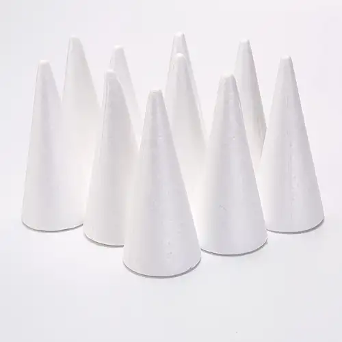 Foam Cones White Cone Foam Pe Foam Cone For Crafts Homemade - Temu