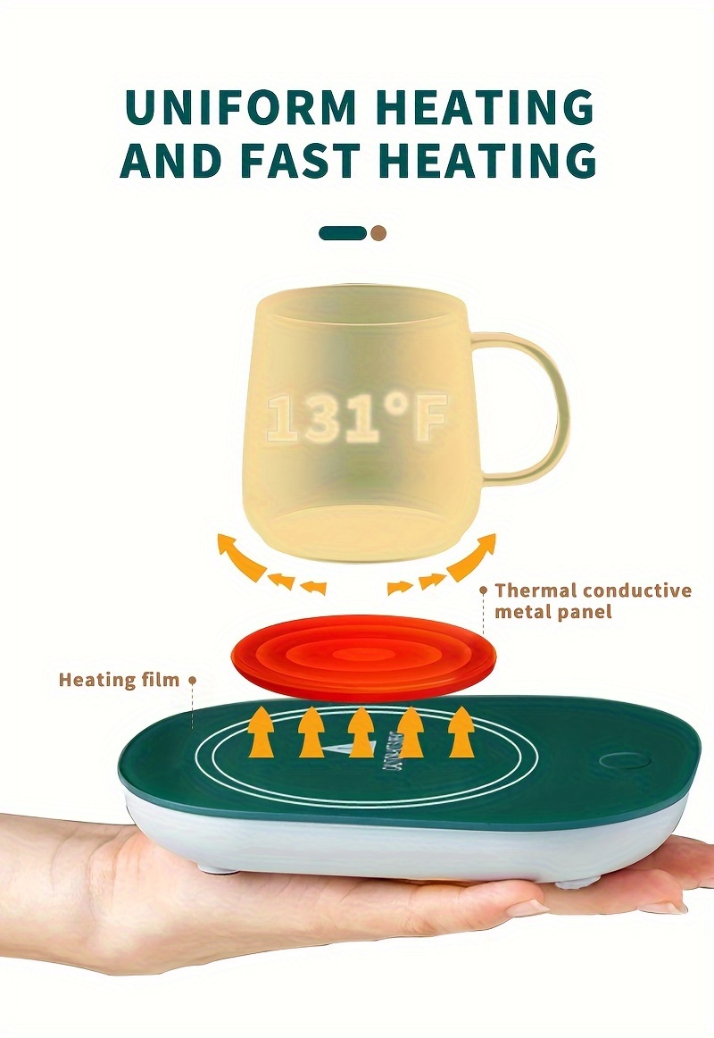 Intelligent Thermostatic Heating Coaster, Insulation Base, Home