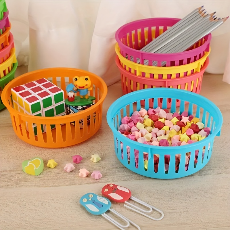 Plastic Rectangular Storage Basket Classroom Stationery - Temu