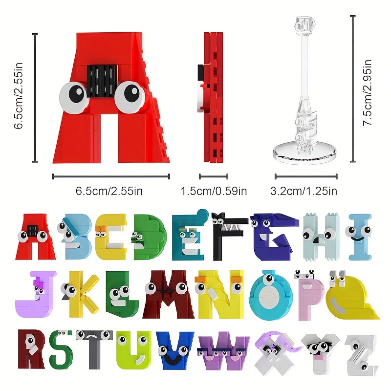 Alphabet Lore Building Blocks 26 Letter A-Z Gift for Children