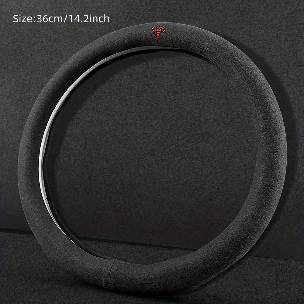 Suitable For Tesla Model 3 Modely Turning Fur Ultra-thin Sweat Wicking  Special Steering Wheel Cover Summer Interior Modification
