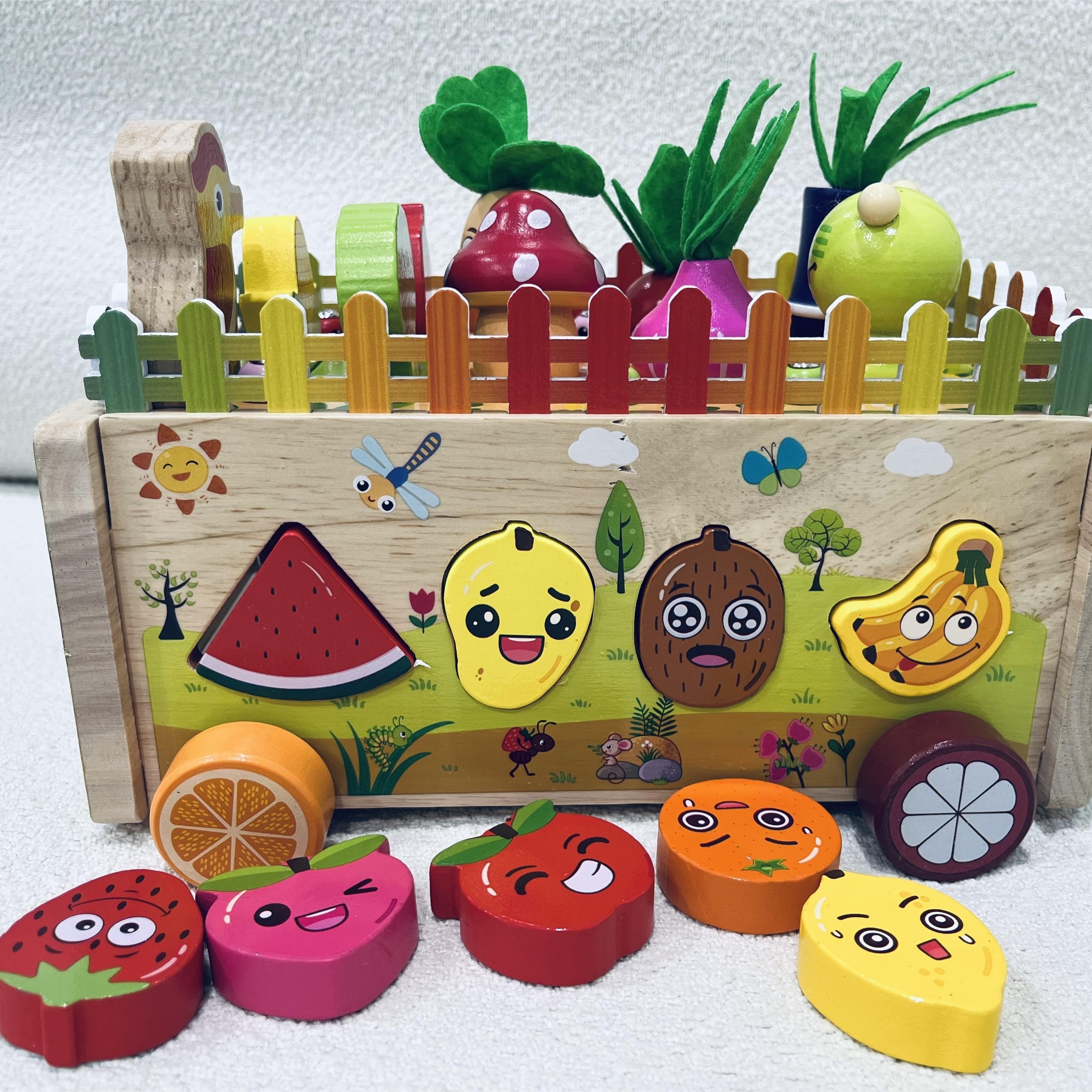 GKPLY Crianças Montessori Brinquedos Educativos de Madeira para Bebês  Meninos Meninas Idade 2 3 4 Anos, Brinquedos de Classificação de Formas  Presentes para Crianças 2-4, Madeira Pré-escolar Aprendiza