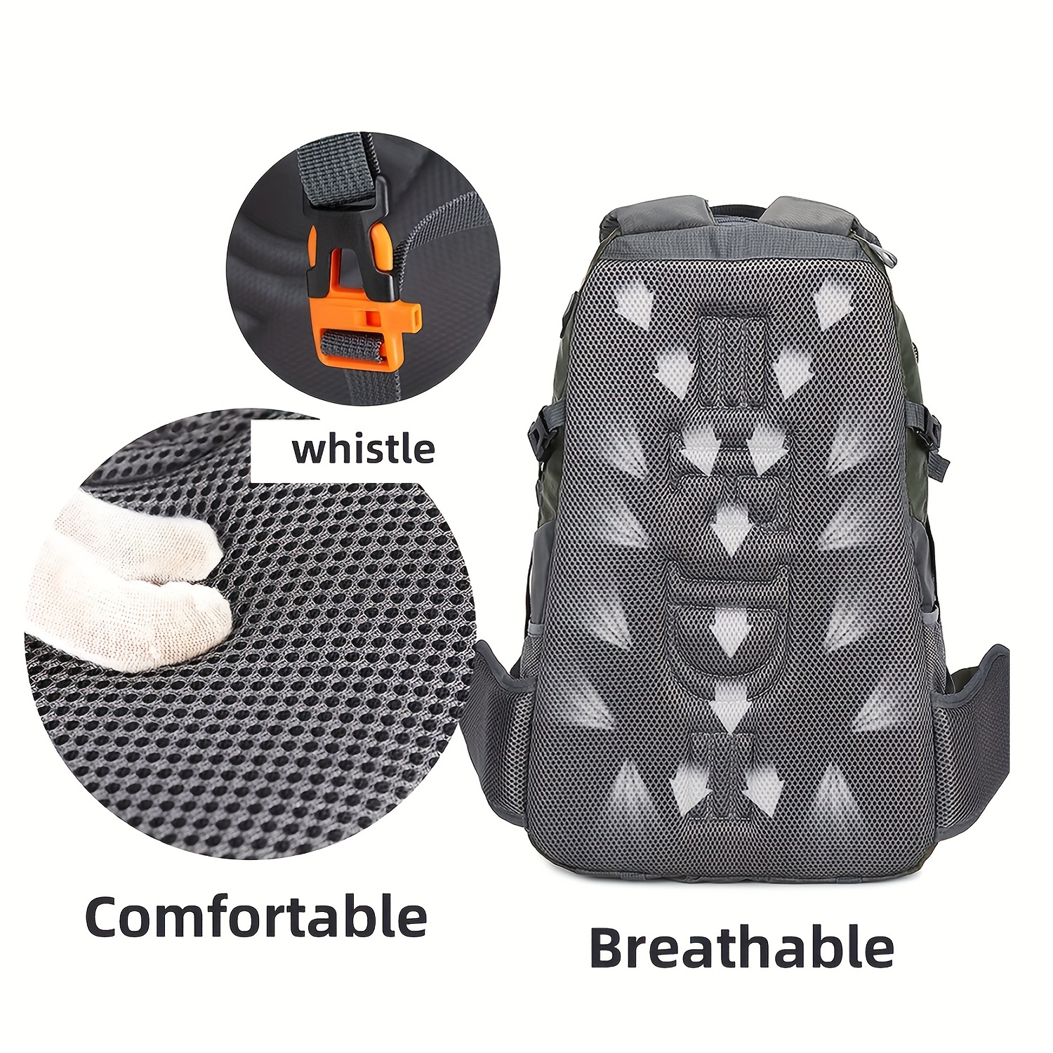 Mochila de senderismo de 40 L, ligera, transpirable, para hombres y  mujeres, duradera, impermeable, bolsa de viaje deportiva al aire libre para