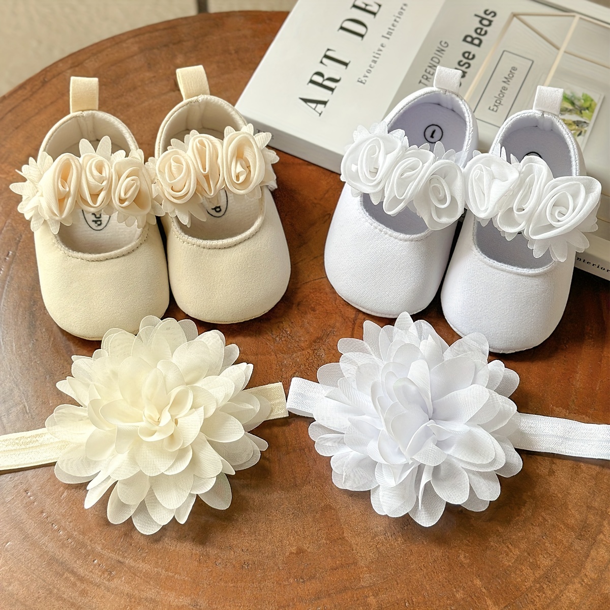 Baby girl baptism on sale shoes