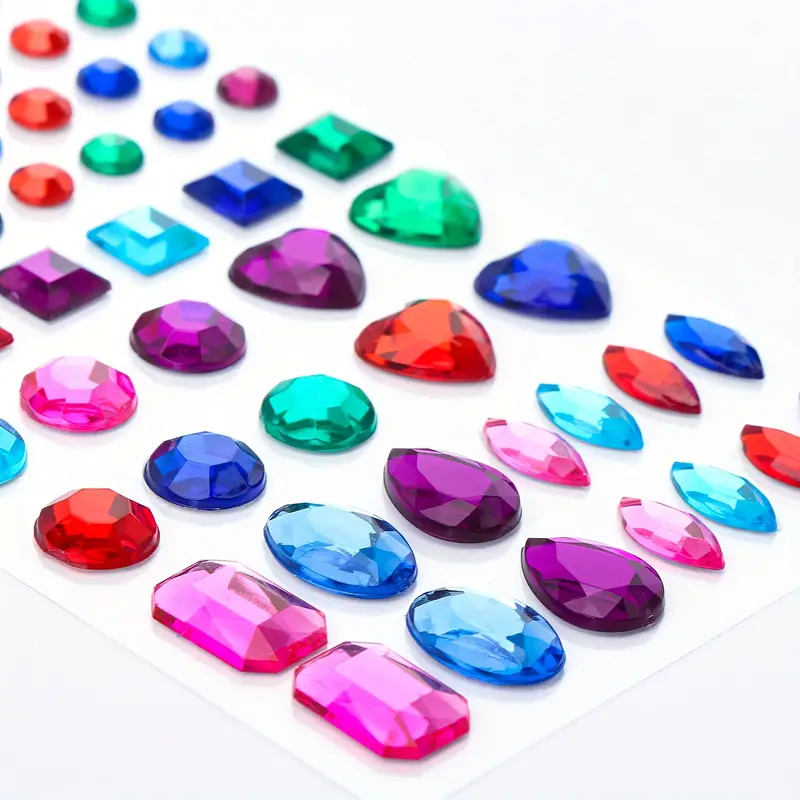 Gemstone Stickers Crystal Jewelry Diamond Stickers Crafts - Temu