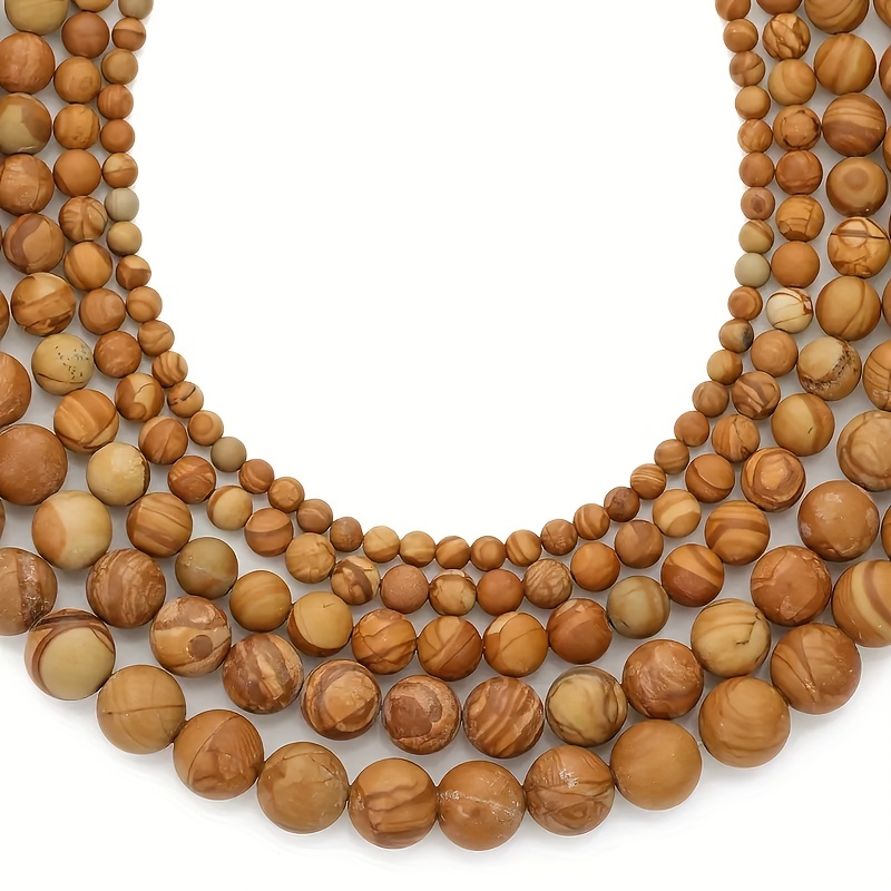 Printed Wooden Beads Mixed Size Shape Macrame Beads - Temu