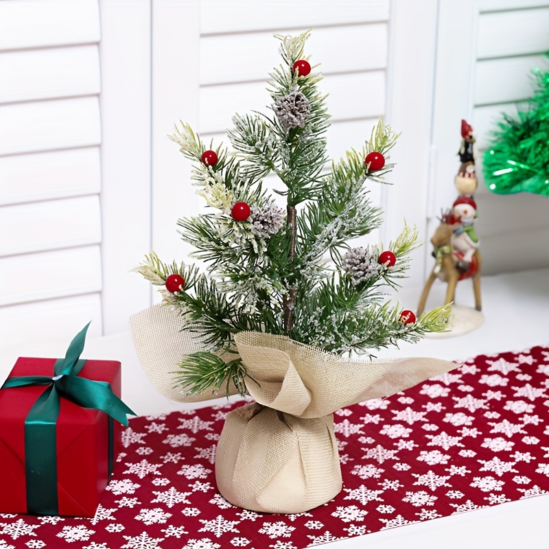 Crea ricordi duraturi con pianta in vaso ornamentale albero di Natale 25 cm