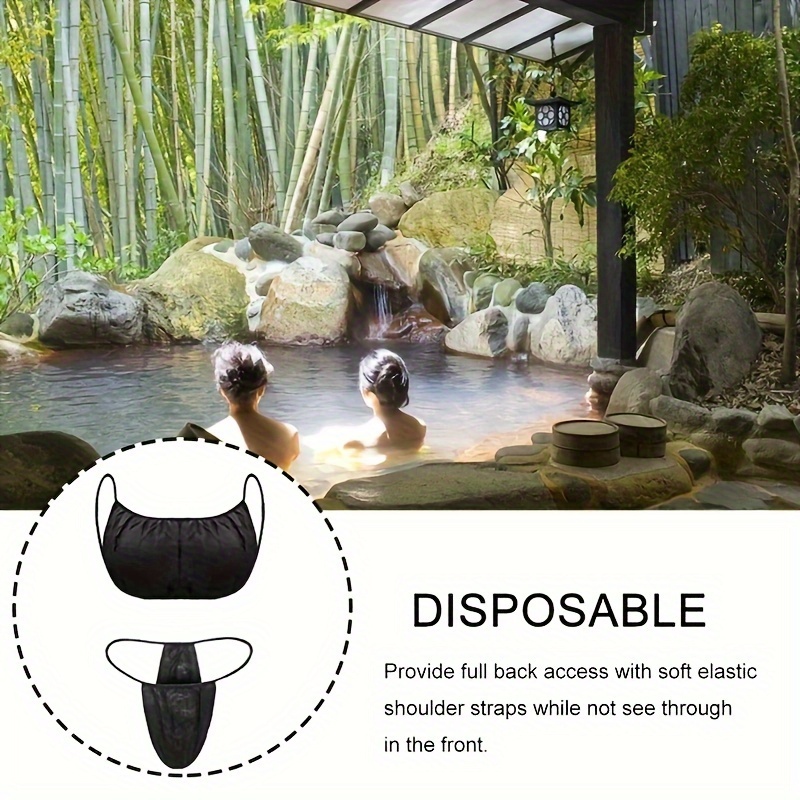 Women Disposable Bras Elastic Strap Spa Top Underwear Non - Temu