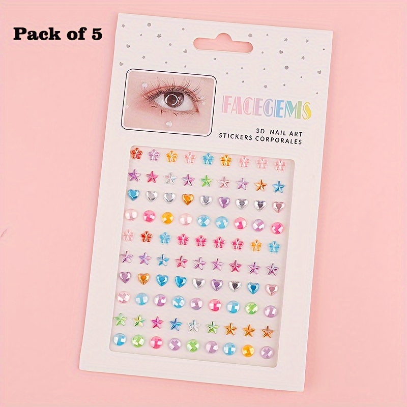 880pcs Gem Stickers Rhinestones for Crafts - Self Adhesive Jewels Stickers,  Acrylic Gems DIY Craft Decorative Diamond Stickers, Small Stickers for