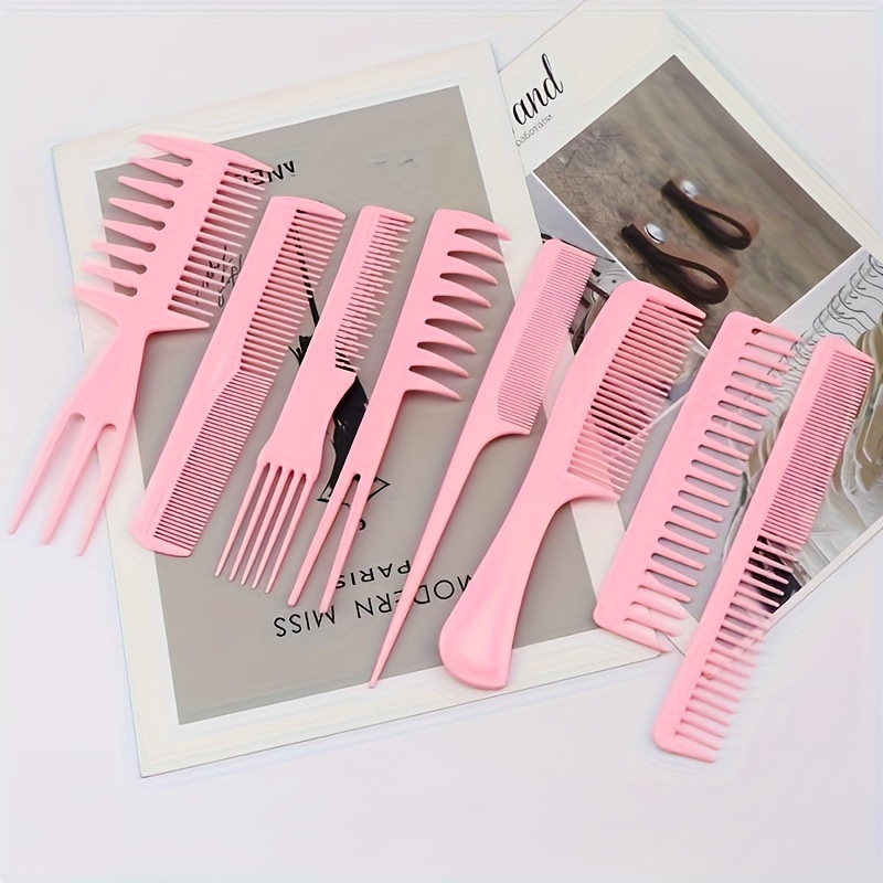 

8pcs Multifunctional Styling Comb Set Cutting And Styling Comb Kit For Use