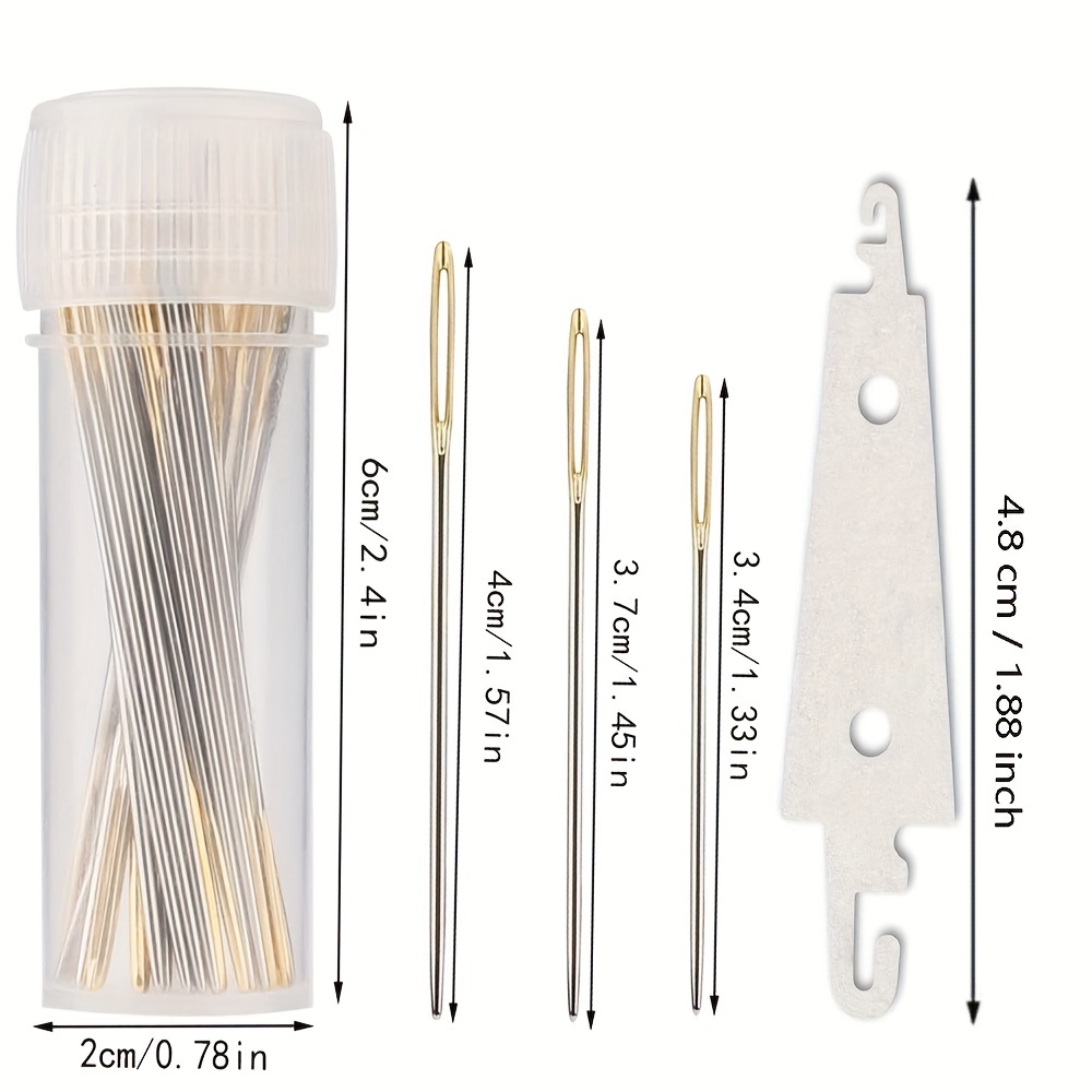 Multi-model Gold-tailed Cross Stitch Needles Embroidery Big Eye Gold-tailed  Pier Head Needles Sewing Accessories - Temu Bahrain