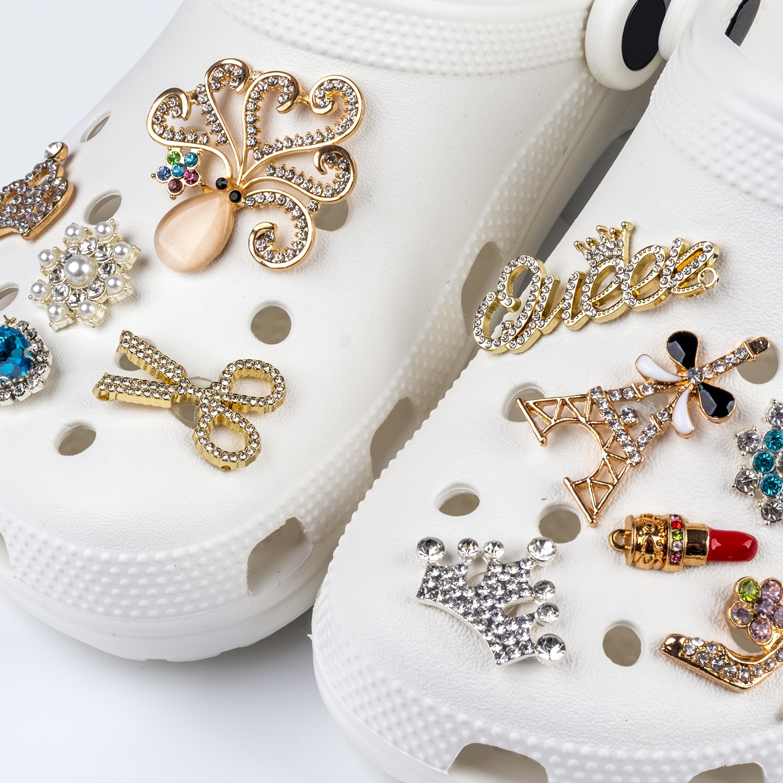 Unicorn Chanel Crocs  Crocs fashion, Preppy shoes, Cute nike shoes