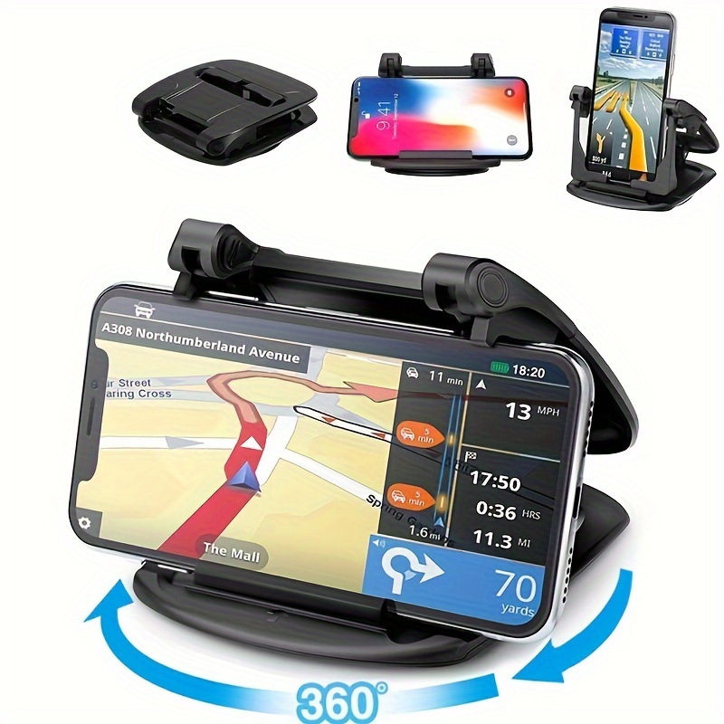 

360° Rotatable Car Dashboard Phone Holder - Anti-slip & Adsorption - Horizontal & Vertical Placement