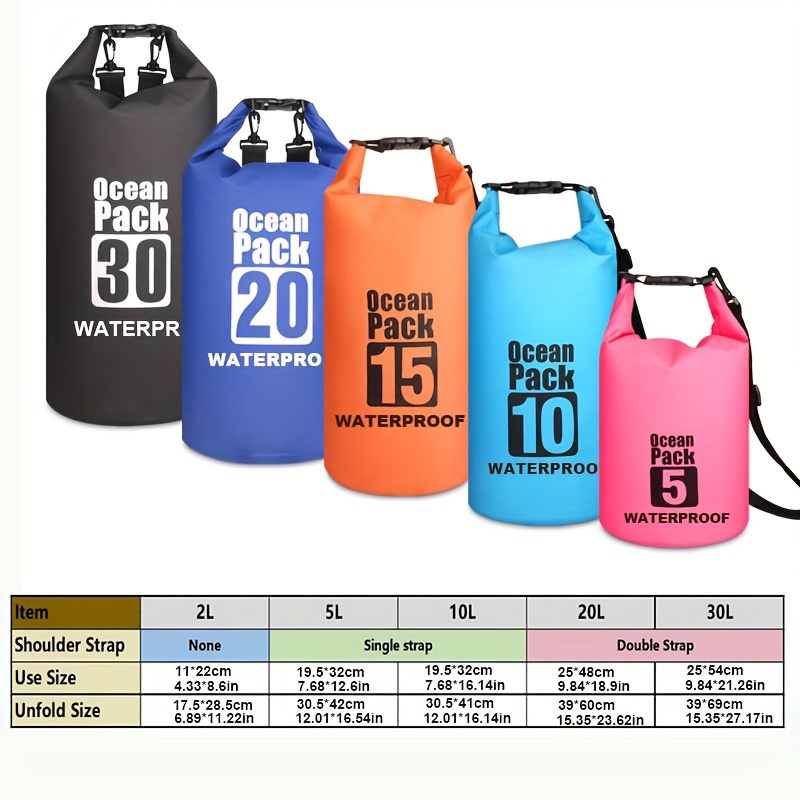 Rafting Dry Bag Pvc Waterproof  Sac de rangement à sec étanche