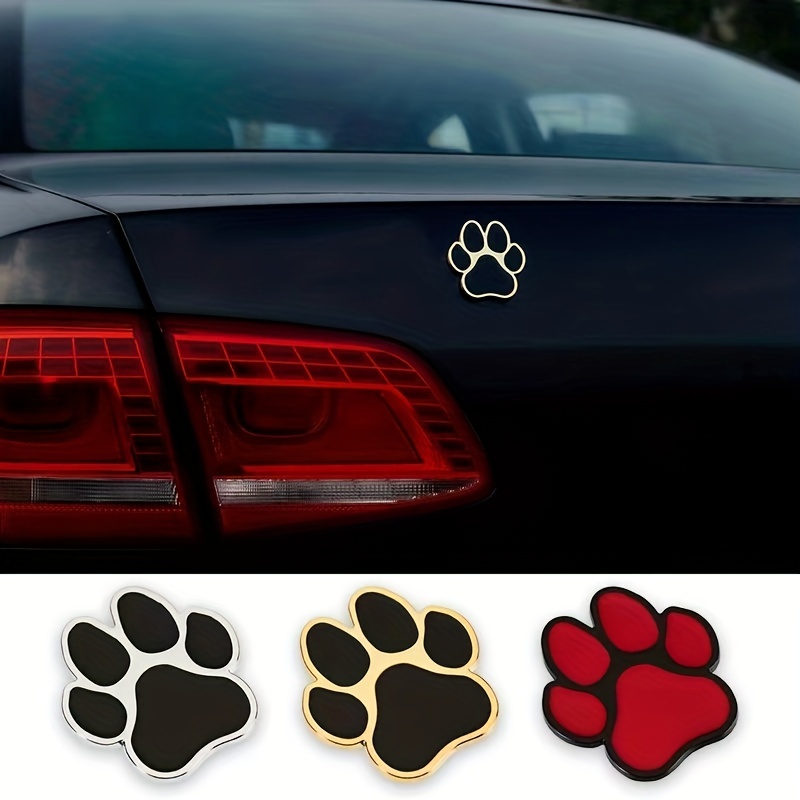 Acheter Autocollant de voiture Design Cool patte 3D Animal chien chat ours  empreintes de pieds empreinte 3M décalcomanie autocollants de voiture pour  Auto moto