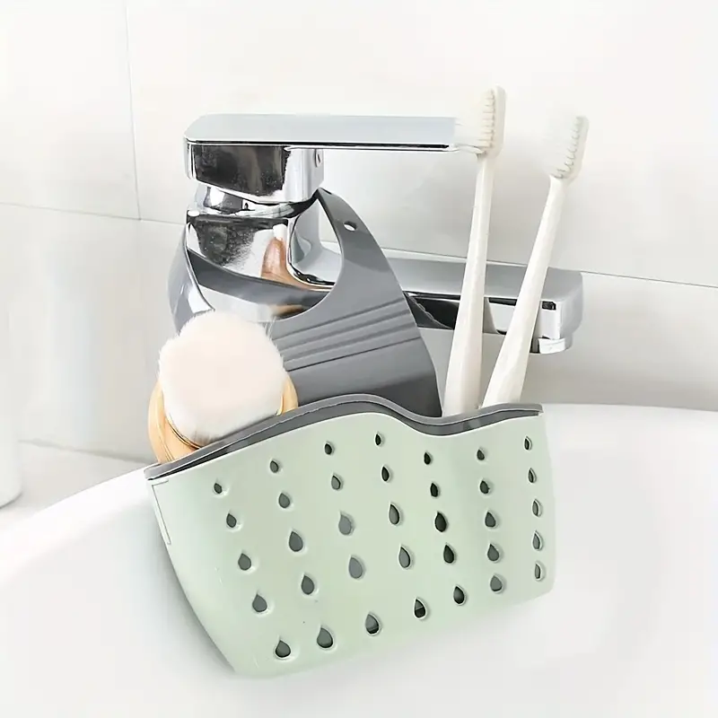 Zulay (9x3.5) Silicone Sponge Holder For Kitchen Sink - Flexible  Multipurpose Kitchen Soap Tray Sponge Holder - Sink Organizer Tray For  Kitchen