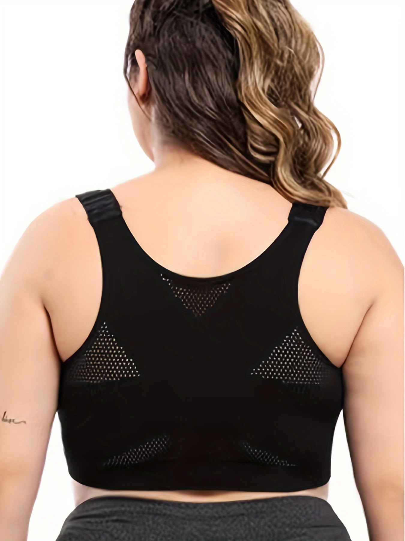 Women's Sport Bra Plus Size Cropped Vest Underwear Breathable