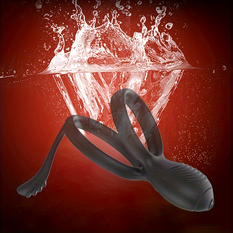 Vibrating Cock Ring With Clitoral Vibrator Lock Sperm Penis - Temu