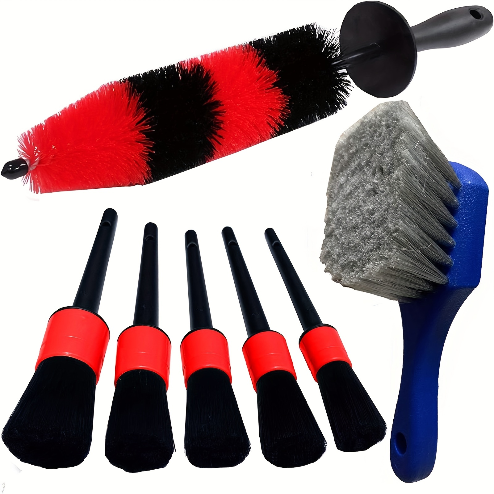 12Pcs Wheel Brush Kit for Cleaning Wheel and Tire, Wheel and Rim Brush, Car  Detailing Brushes, Tire Brush, Bendable & Durable Car Wheel Rim Cleaner