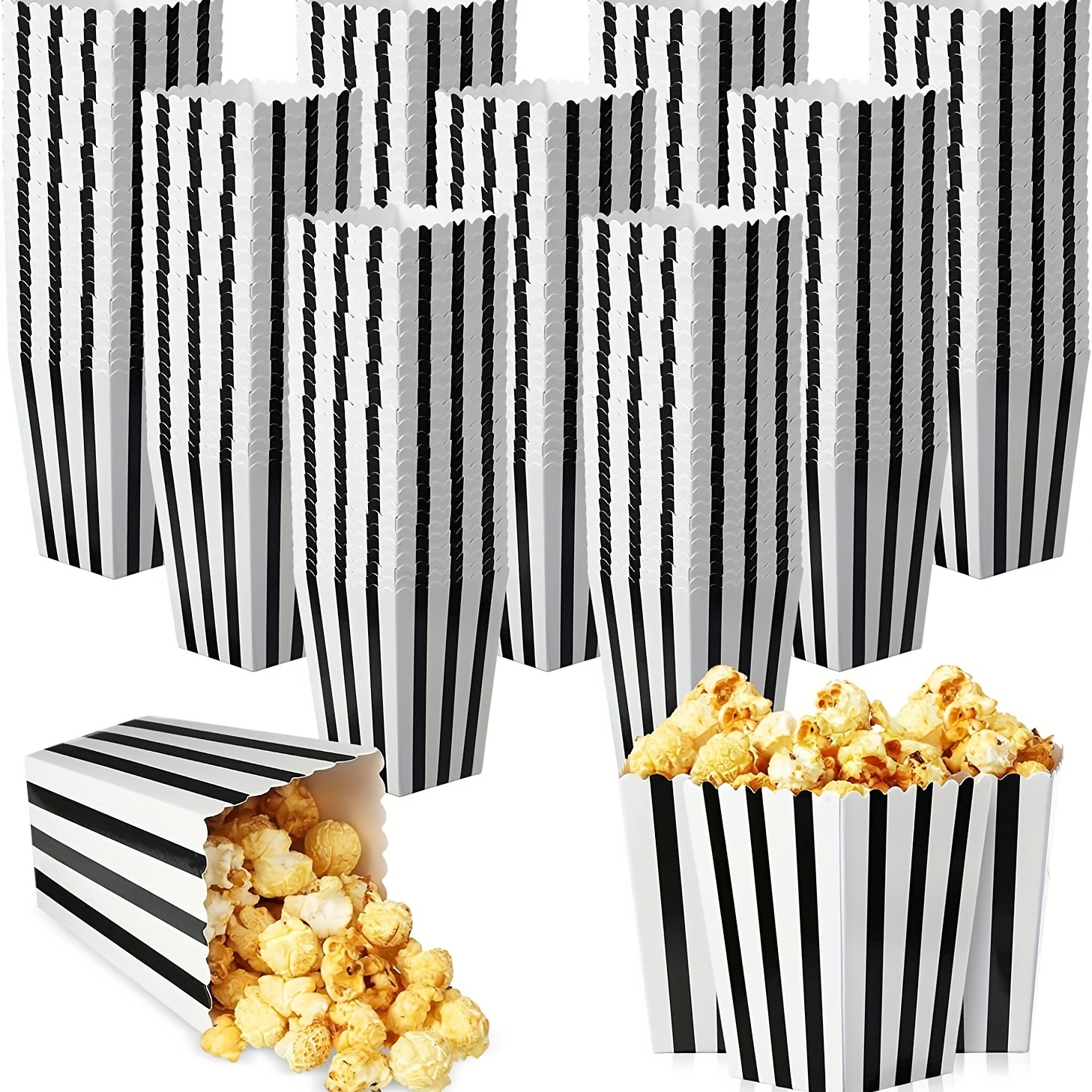 48 Count Mini White Popcorn Boxes Paper Popcorn Boxes - Temu Canada