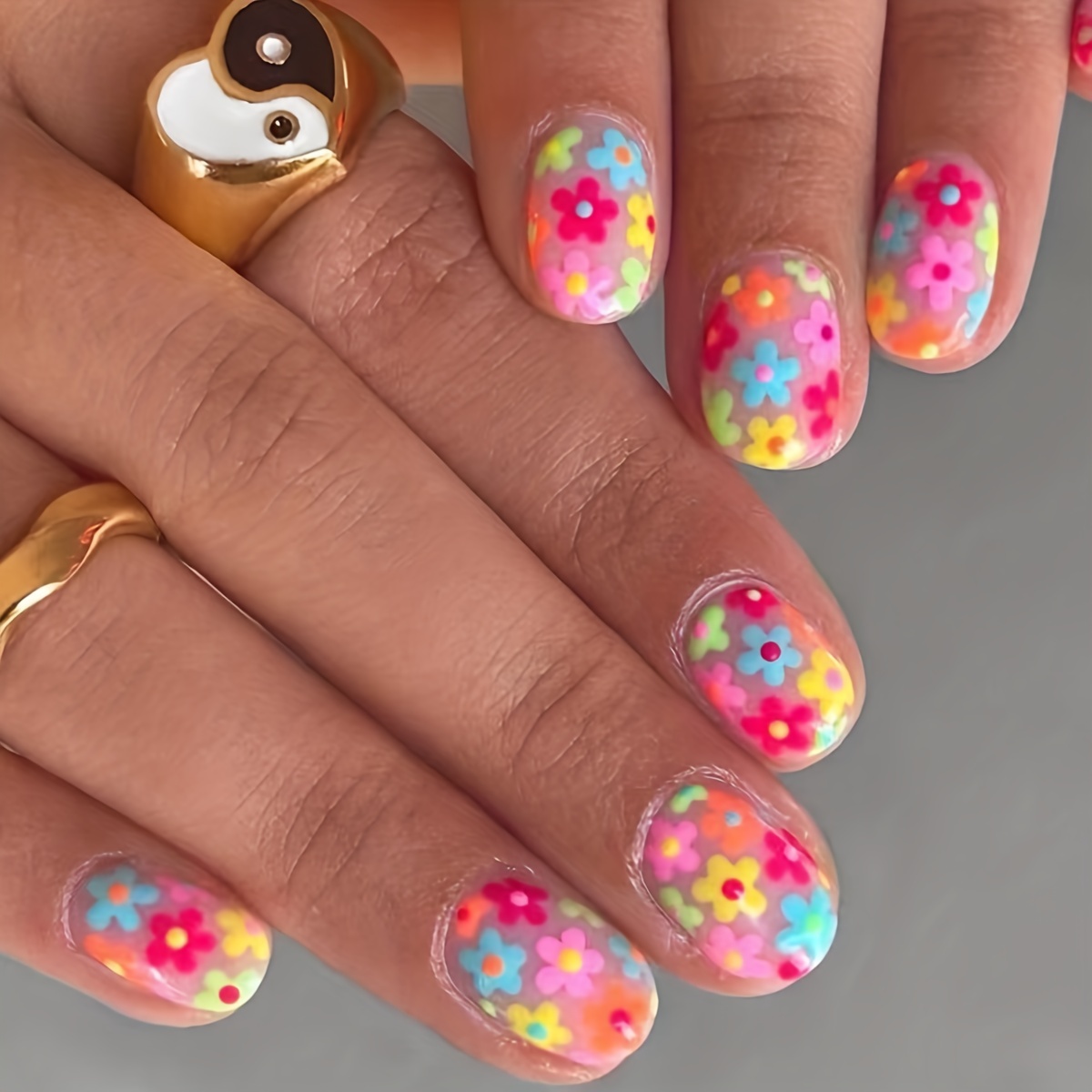 62 Most Trending Nail Art Designs For Short Nails – 2024 | Rainbow nails,  Rainbow nail art, Rainbow nails design