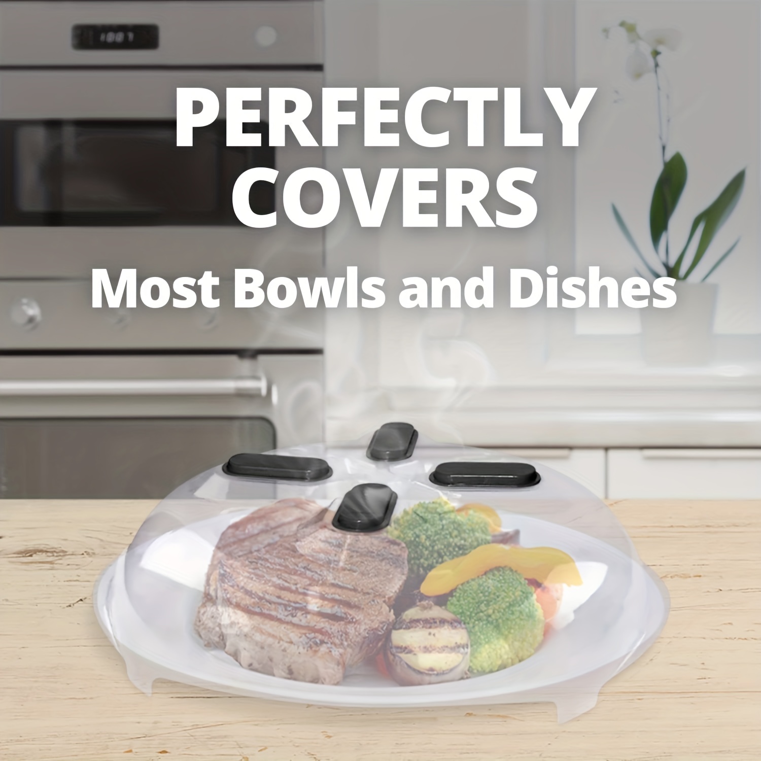 Microwave Cover Anti splatter Guard Lid With Steam - Temu