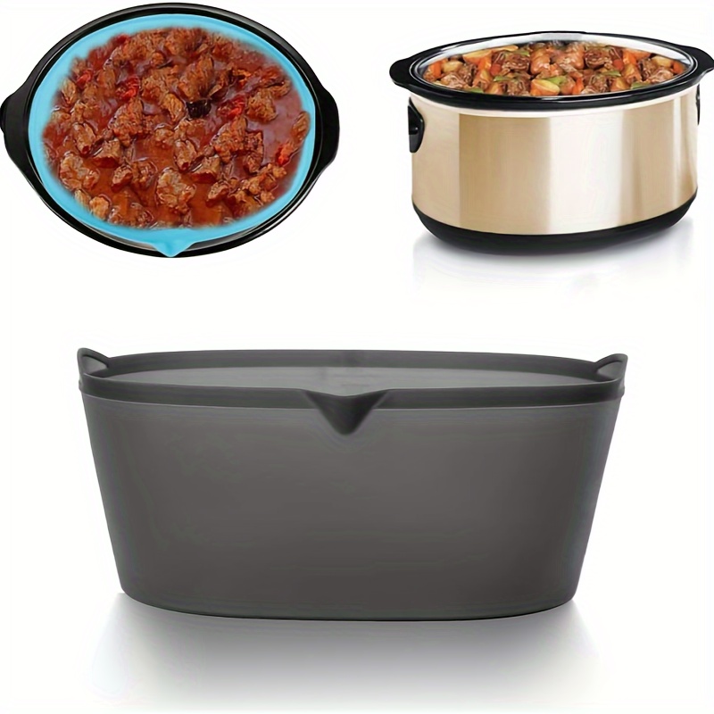 Slow Cooker Dividers Slow Cooker Liners Leak Proof Silicone - Temu