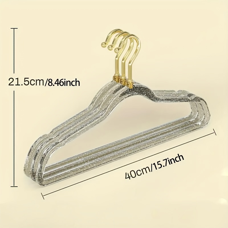 Non slip Acrylic Clothes Hangers Notched Heavy Duty Clothes - Temu