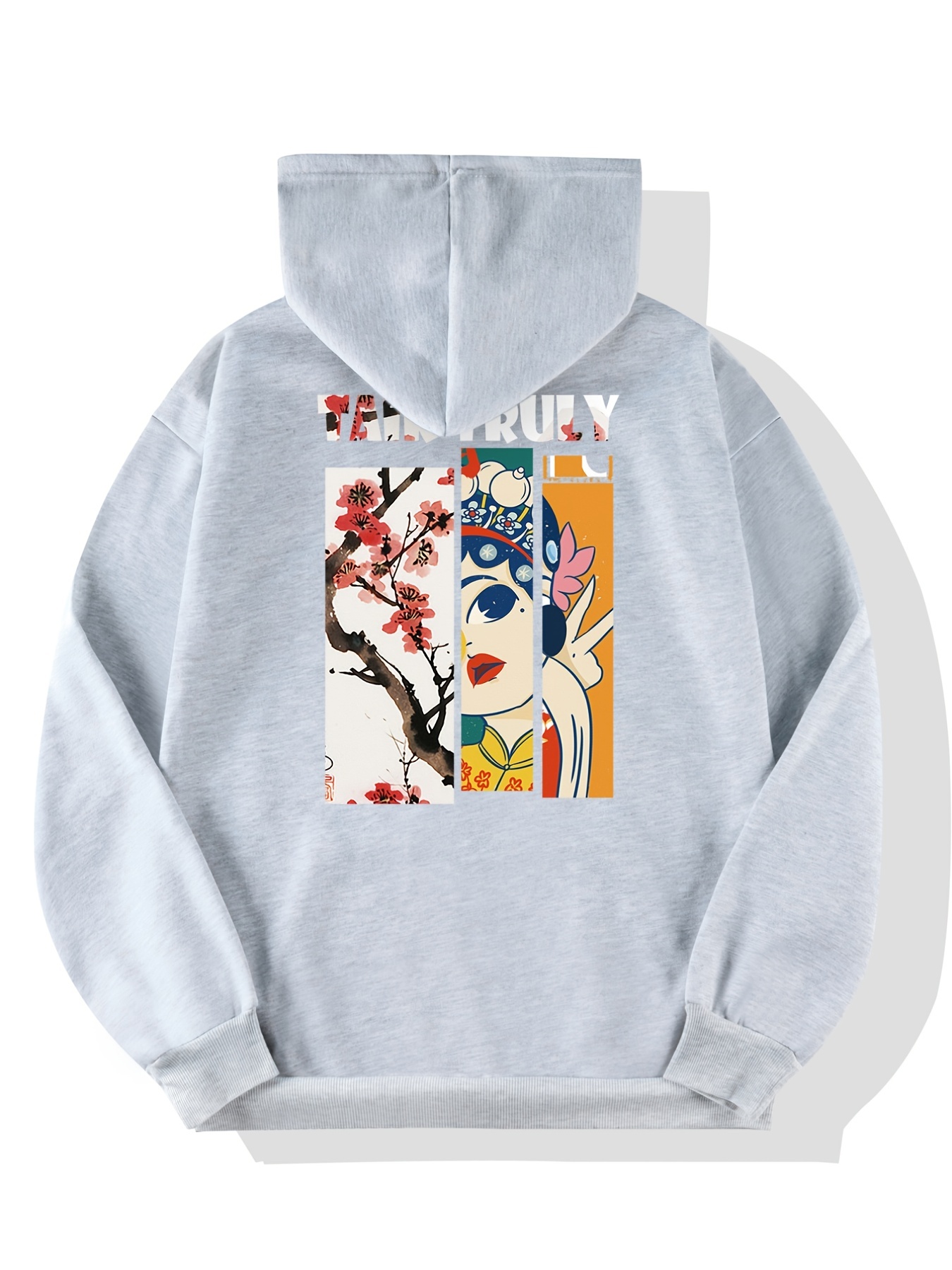 flower face hoodie