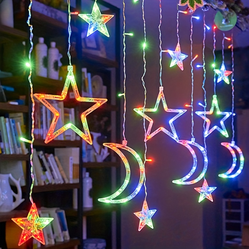 Moon Star Led String Light Ramadan Decoration, Star String Lights Usb