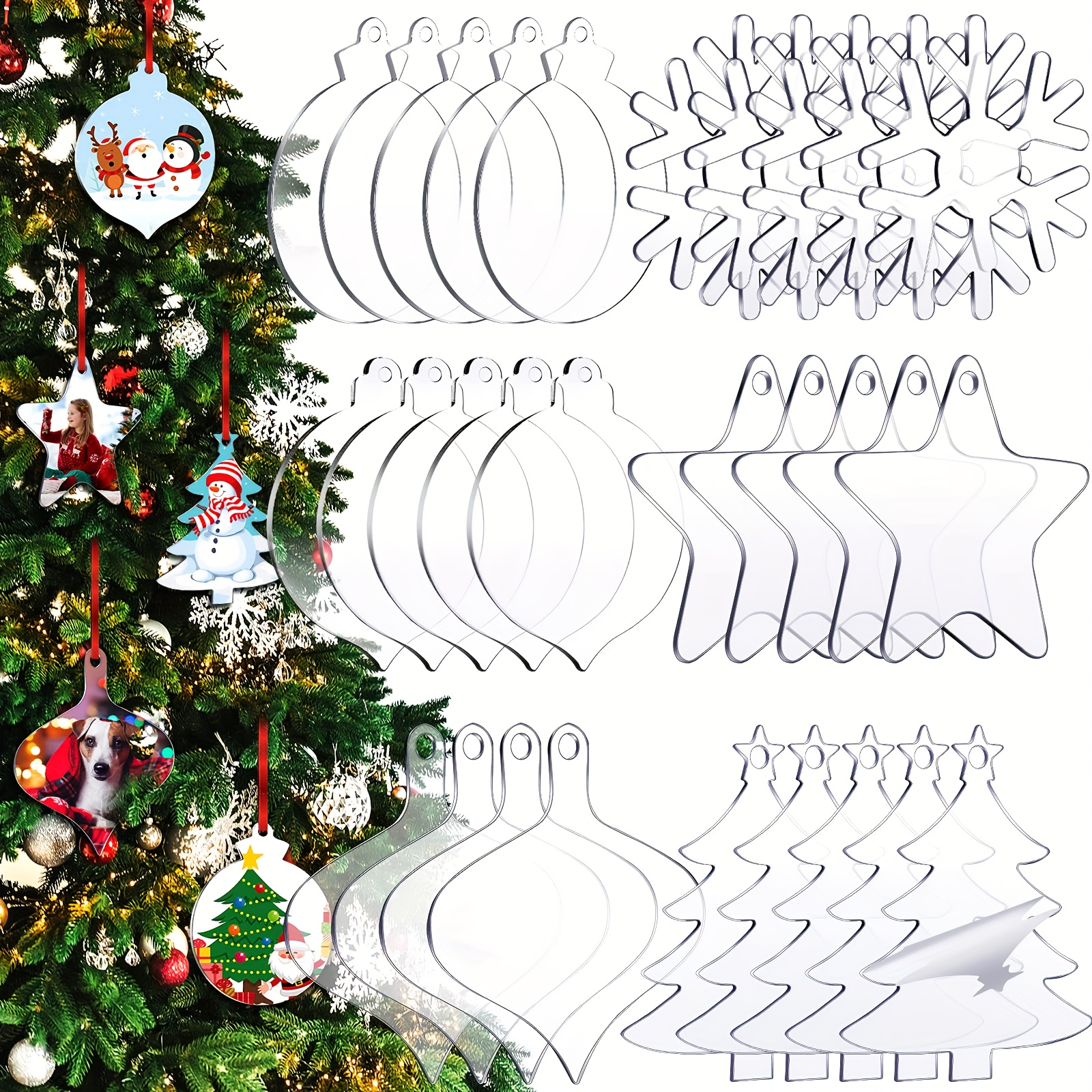 Acrylic Ornaments Blanks Clear Round Acrylic Ornament Blanks - Temu United  Arab Emirates