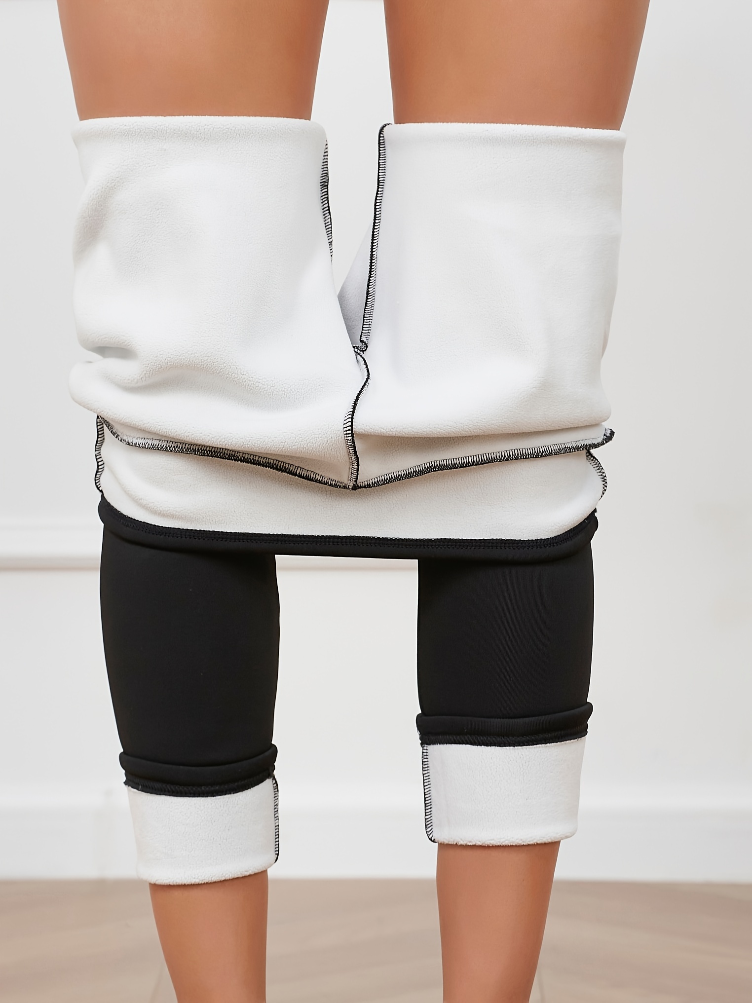 Women's Thermal Leggings Fleece Lined Warm Pants Winter - Temu Canada