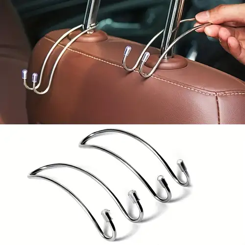 Haken für die Kopfstütze der Autositzlehne Hochwertige  Autositz-Hakenaufhänger aus Leder für Taschen, Geldbörsen, Regenschirme –  zu niedrigen Preisen