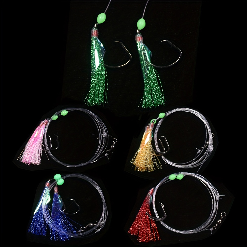 Fishing Piscatore Sabiki Rigs - Glow Head - 10 pack