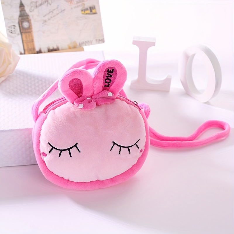 Cute Cartoon Coin Purse Pink Rabbit Design Mini Wallets For Women Girls  Small Kids Wallet Lovely