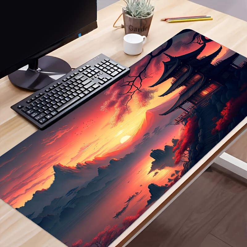 

Sunset Pavilion West Desk Mat Desk Pad Large Gaming Mouse Pad E-sports Office Keyboard Pad Computer Mouse Non-slip Computer Mat Gift For Halloween/thanksgiving/christmas/boyfriend/girlfriend