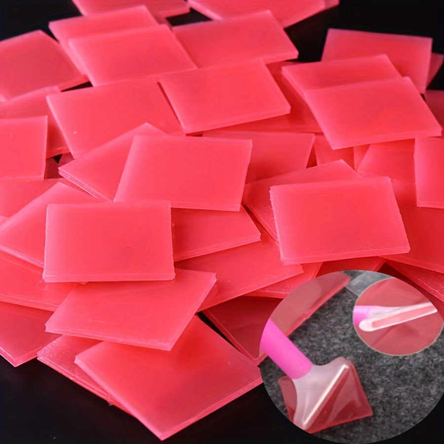 Wax Diamond Painting Dot Drill Clay Diy Red Silicone Mud - Temu