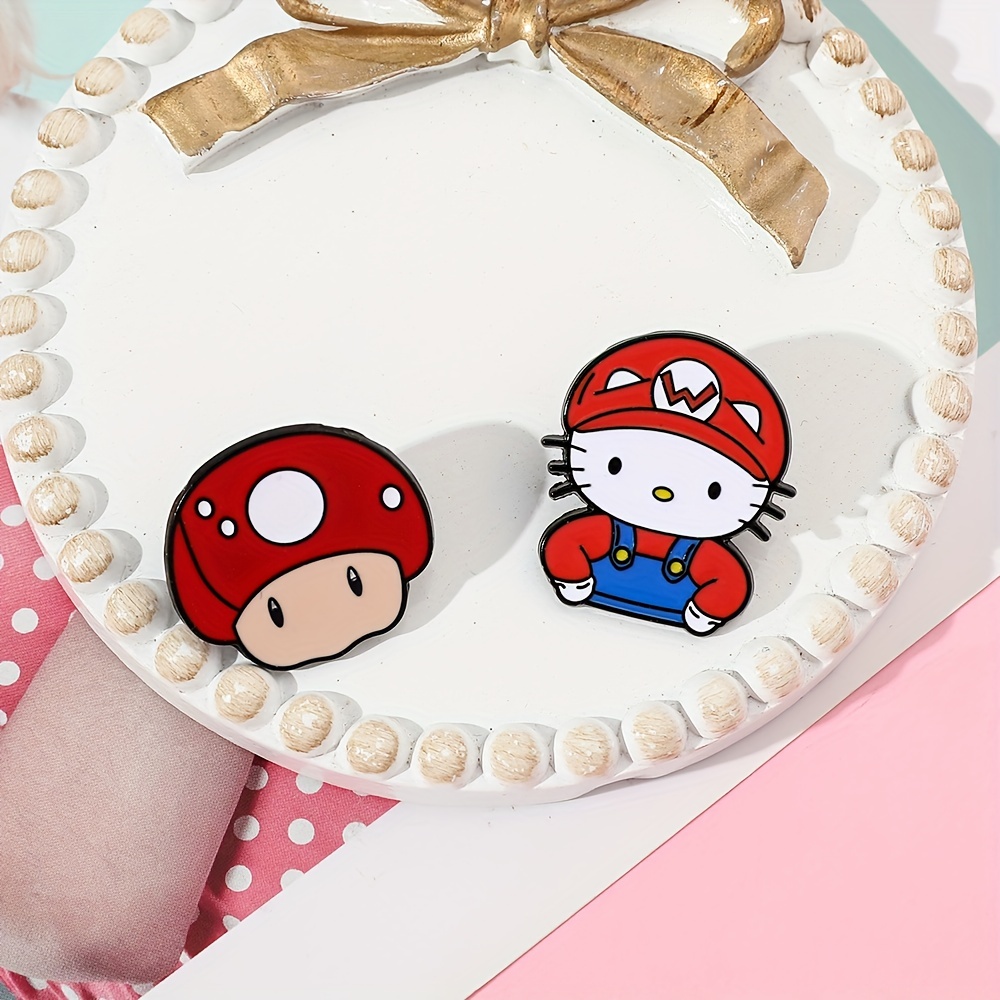 Kitty Cat Brooch Creative Hello Kitty Enamel Pin - Temu