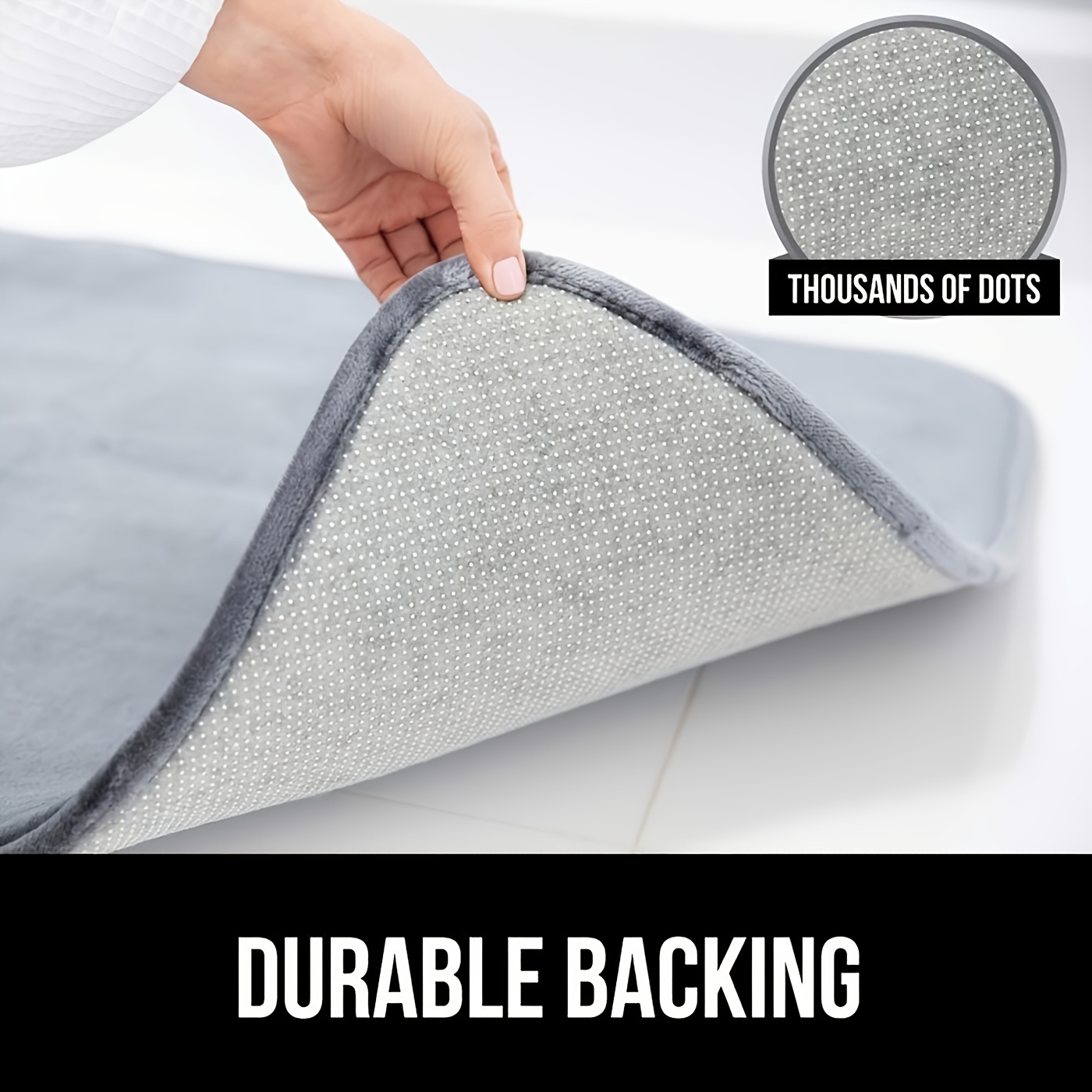 Soft Memory Foam Bath Mat for Relaxing Shower Experience