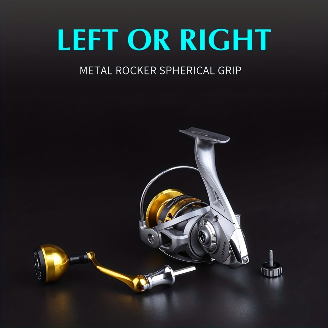 Jetshark 13+1bb 1000-7000 5.2: 1 Gear Ratio Full Metal Ash Gold Spinning  Fishing Reel - China Spinning Reel and Metal Spinning Reel price