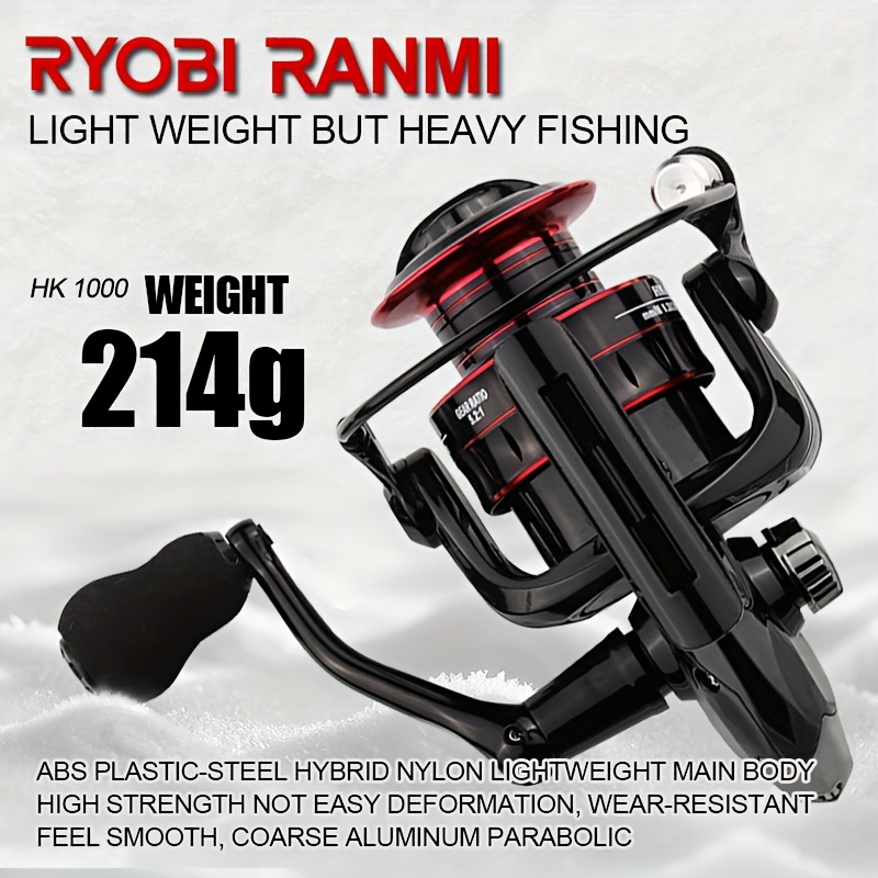 Super Smooth Fishing Reel HE 7000 Max Drag 10KG Gear Ratio 5.2:1 Spinning  Reel Metal Spool Saltwater Reel Carp Fishing Lightweight Lightweight 