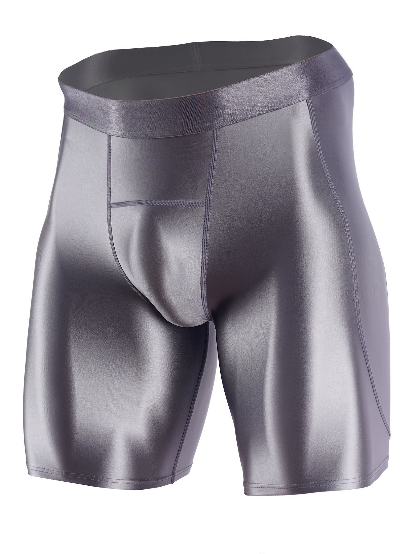 Men's Quick Dry Sports Running Long Boxer Briefs Compression - Temu Canada
