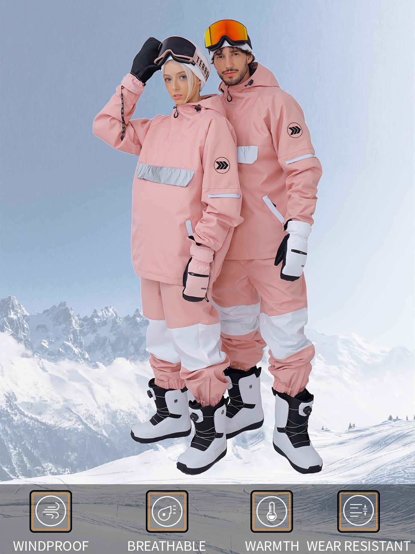 Mono de mujeres una pieza nieve impermeable esquí invierno