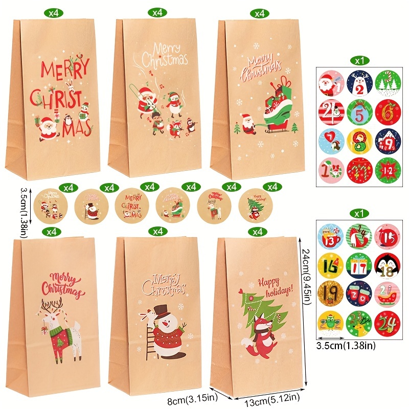 Santa's Cookies Paper Treat Bag