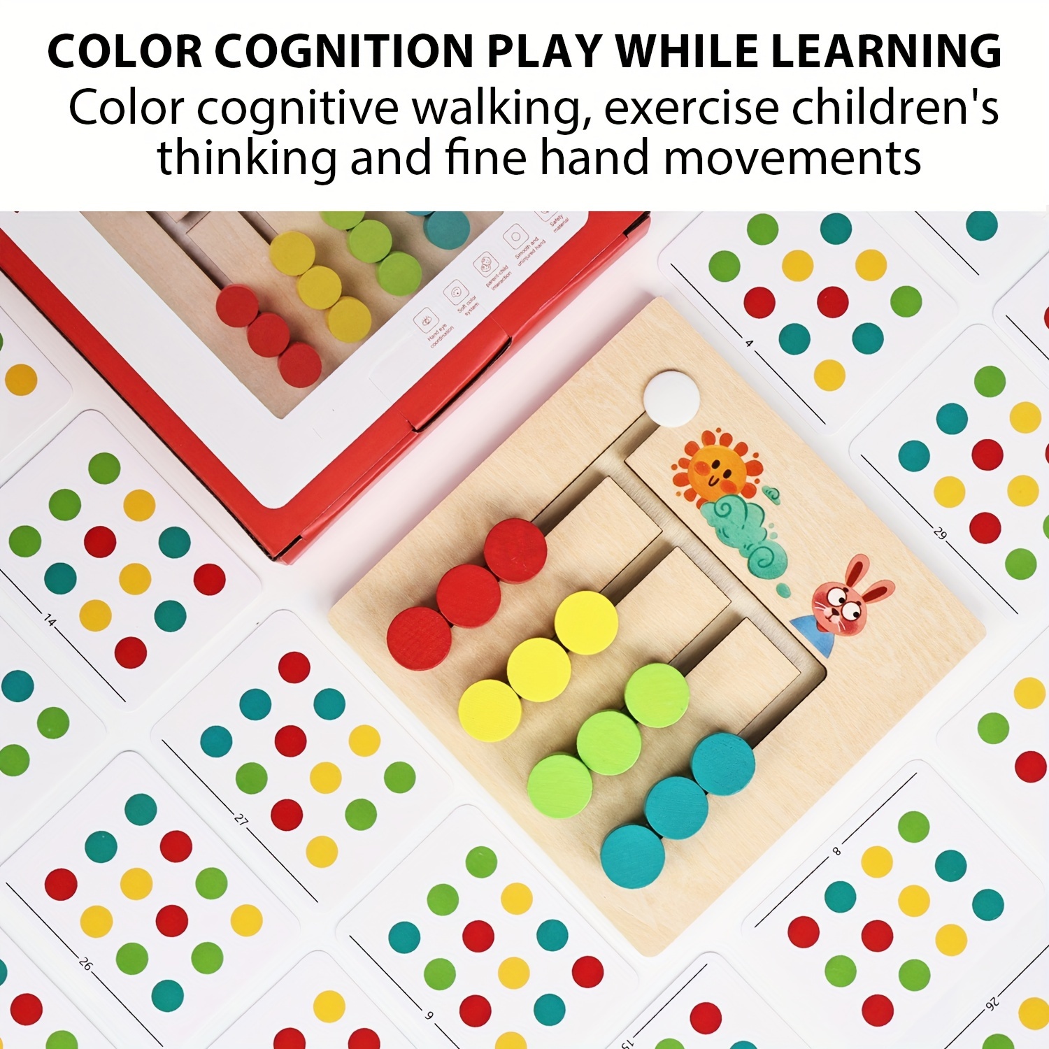 Color Sorting Activity Board Toys Montessori Learning Toys - Temu