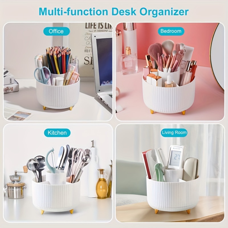 360 Degree Rotation Pen Holder Pencil Holder Desk Desk - Temu