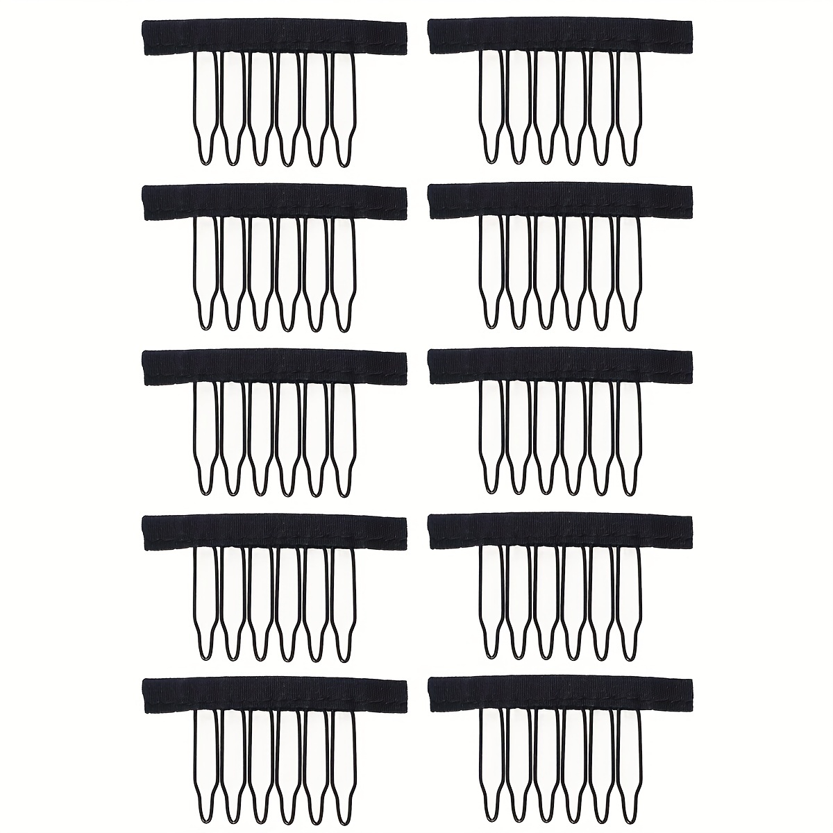 Wig Clips For Fixing Wigs 6 teeth Combs For Make Wig Steel - Temu